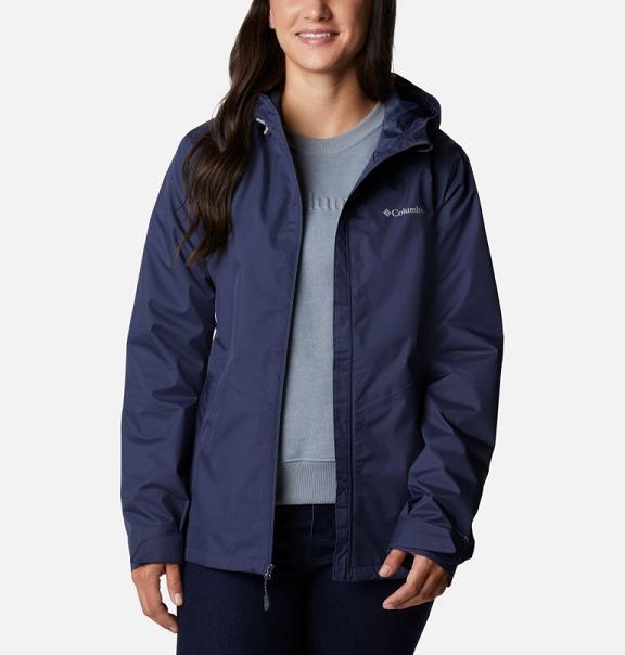 Columbia Womens Rain Jacket UK Sale - Inner Limits II Jackets Blue UK-91515